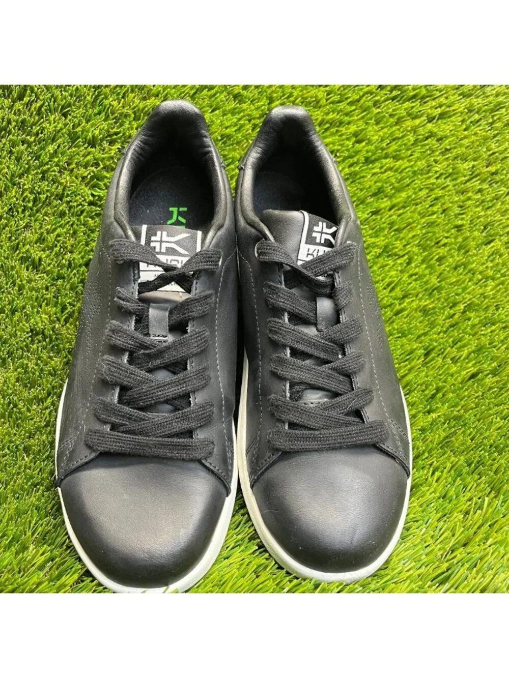 Kuru Roam Classic Court Womens Size 7.5 Black Athletic Leather Shoes Sneakers